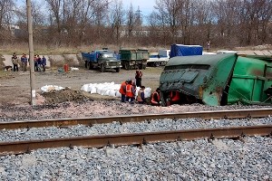 Николаевская область: завершились аварийно-восстановительные работы на месте схода 12 вагонов поезда