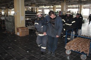 Луганская область: спасатели провели широкомасштабные учения на 2-х самых важных и потенциально опасных объектах области