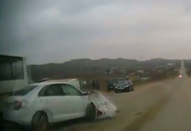 В Керчи произошло массовое ДТП с участием автобуса