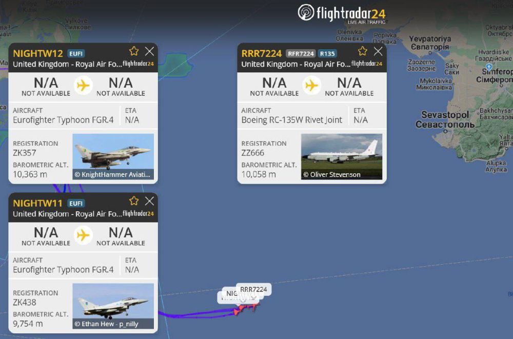 �������������� ��������� RC-135W ��� ������� ���� ������������ Typhoon ���� � ����������� � ������� �����
