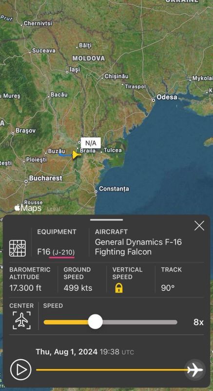 �������� ���� �� ����������� ������ � �������� F-16BM � ������� �������� ���� � �������