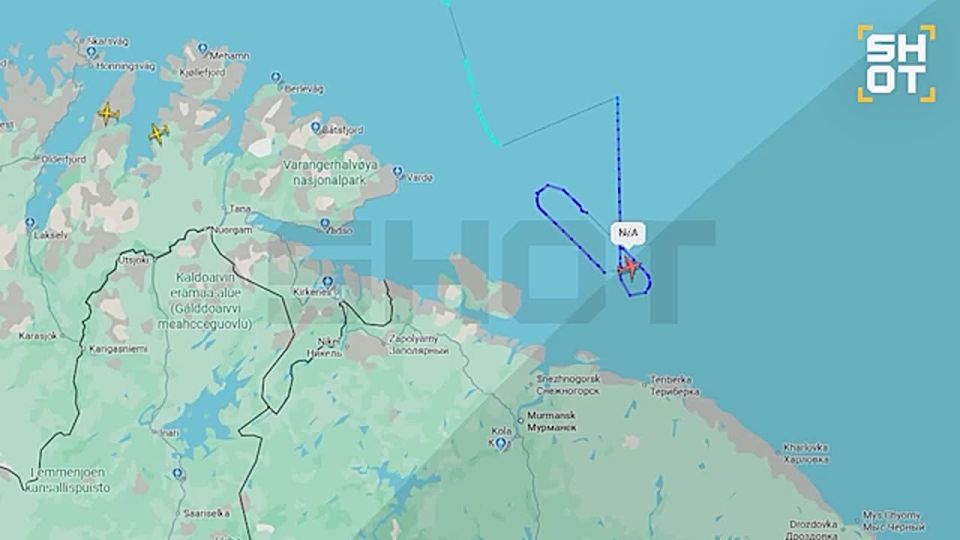 НАТОвский самолёт-разведчик Boeing P-8A Poseidon обнаружен рядом с Мурманском