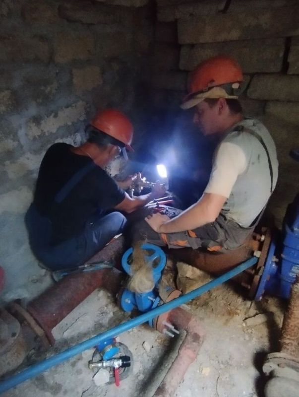 Водоканал: Рабочие моменты. аварийно-восстановительные работы на сетях водоснабжения