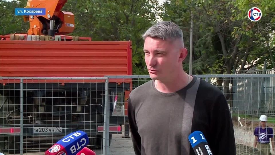 В Севастополе завершается подготовка к отопительному сезону: на улице Косарева идёт реконструкция теплосети