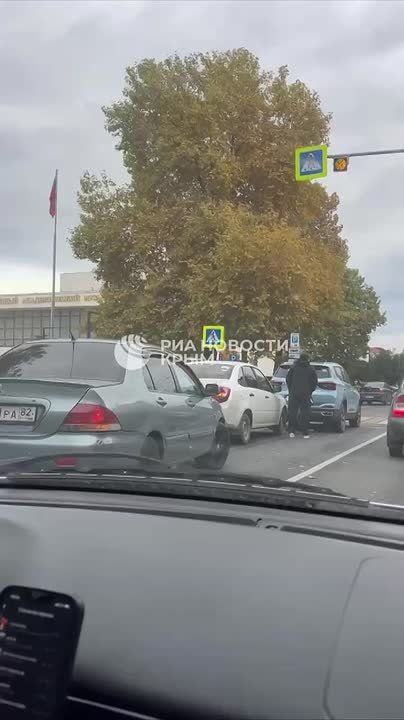 Тройная авария произошла в центре Симферополя