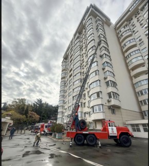 В 16-этажке Алушты потушили условный пожар