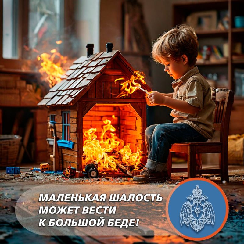 Из-за детской шалости 3 пожара случились в Севастополе в 2025 году