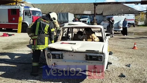 В селе Осипенко под Севастополем проходят учения спасательной службы Севастополя