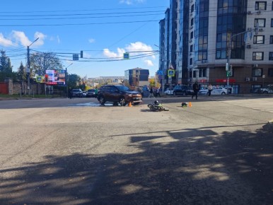 ДТП на улице Николая Музыки с пострадавшим несовершеннолетним мопедистом