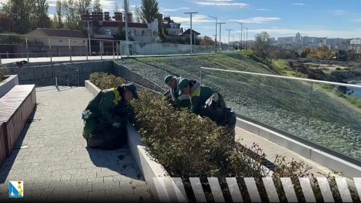В Севастополе обновили розарий на улице Катерной