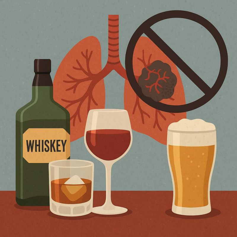 Алкоголь и риск развития рака лёгких