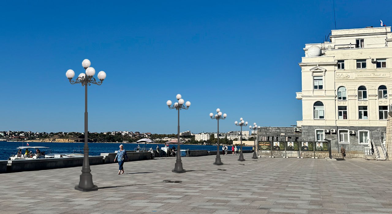 Какими будут фонари на набережной Севастополя?