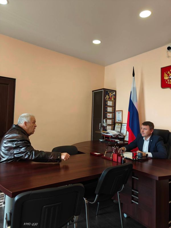 Сегодня состоялся прием граждан Главой ВМО Качинского МО Васильченко Дмитрием Михайловичем