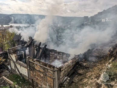 Женщина пострадала на пожаре в Инкермане