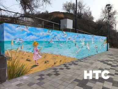 #нам_пишут. На набережной в Андреевка появилось новое граффити в морской тематике