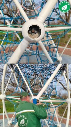 Специалисты провели комплексные ремонтные работы в парке Учкуевка