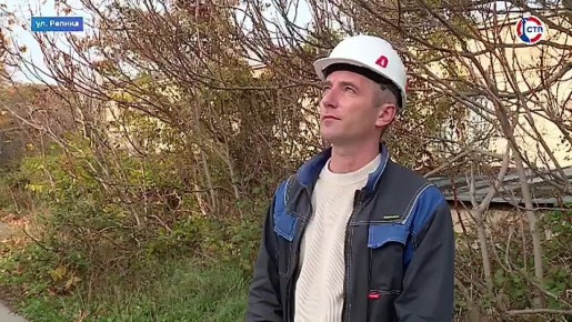 «Горсвет» восстановил уличное освещение возле дома N1 на улице Репина