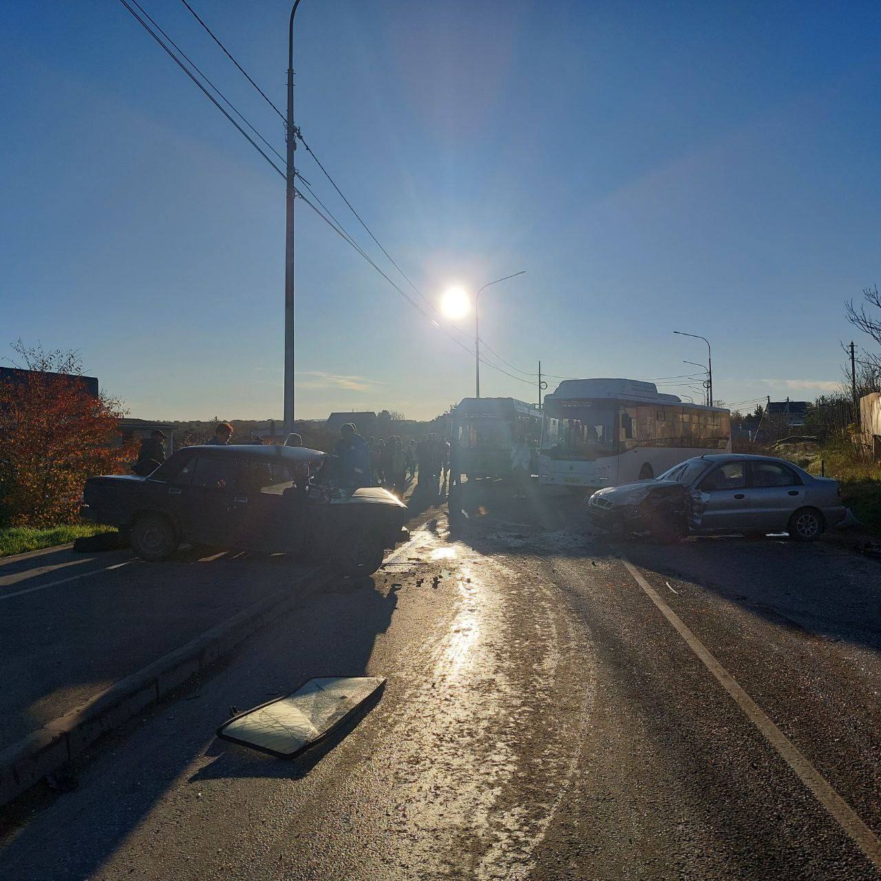 В ДТП на Фиолентовском шоссе пострадали три человека