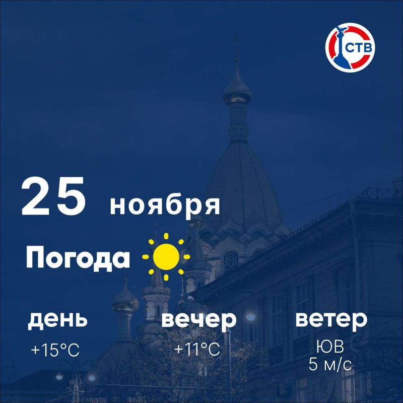 Доброе утро, севастопольцы! Сегодня днем в городе ясно