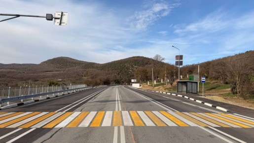 Завершили обустройство остановочных площадок на повороте к селу Резервное