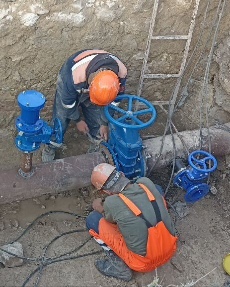 Водоканал: Рабочие моменты. Заменили плиту перекрытия