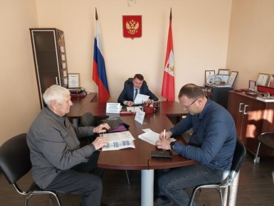 Совместный прием жителей Депутатом Законодательного Собрания города Севастополя III созыва Кулагиным Александром Андреевичем с Главой ВМО Качинского МО Васильченко Дмитрием Михайловичем