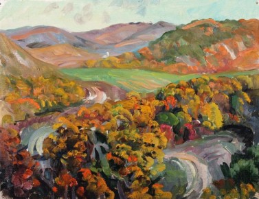 «Осень. Этюд». Картина Н.В. Василенко из фонда Севастопольского художественного музея М.П. Крошицкого. Слава Севастополя