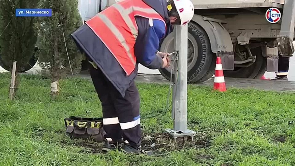 Будет светлее: на улице Маринеско заменили светильники наружного освещения