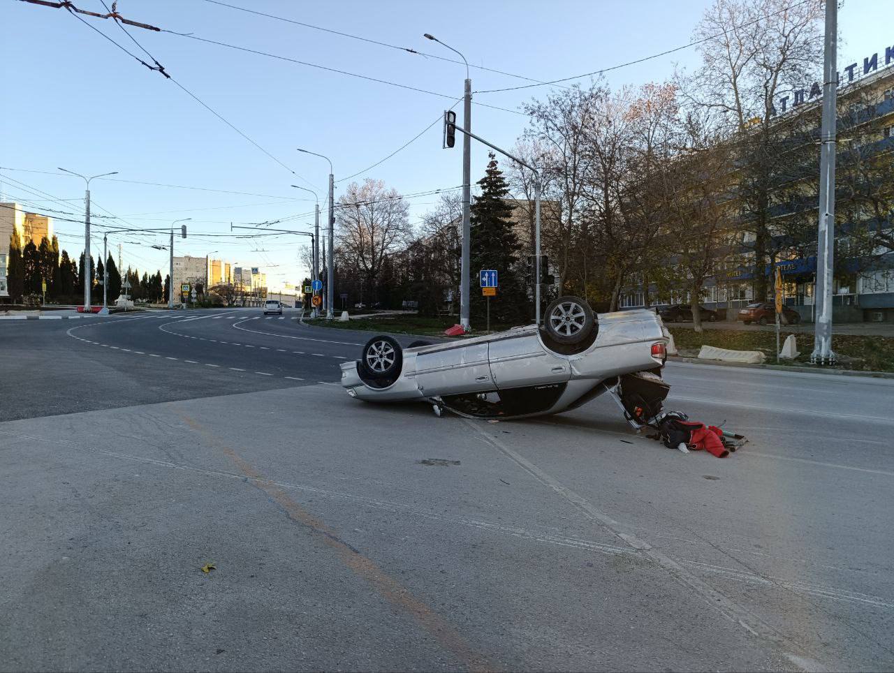 ГАИ Севастополя устанавливает обстоятельства ДТП с «перевертышем»