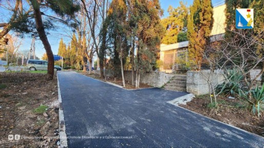 В Балаклаве построили новый тротуар на улице 40 лет Октября