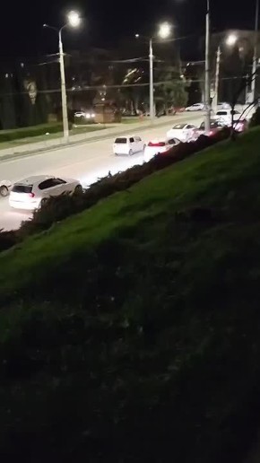 Традиционная пробка перед въездом в Новый Херсонес