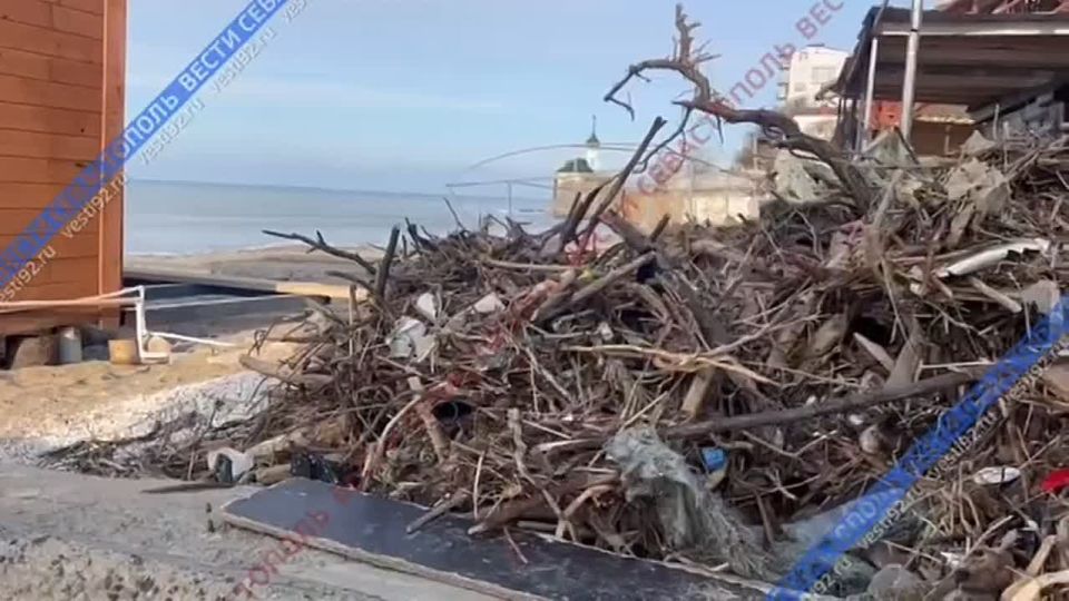 Последствия шторма в Орловке