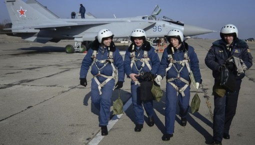 Военнослужащие России отмечают День авиации ПВО