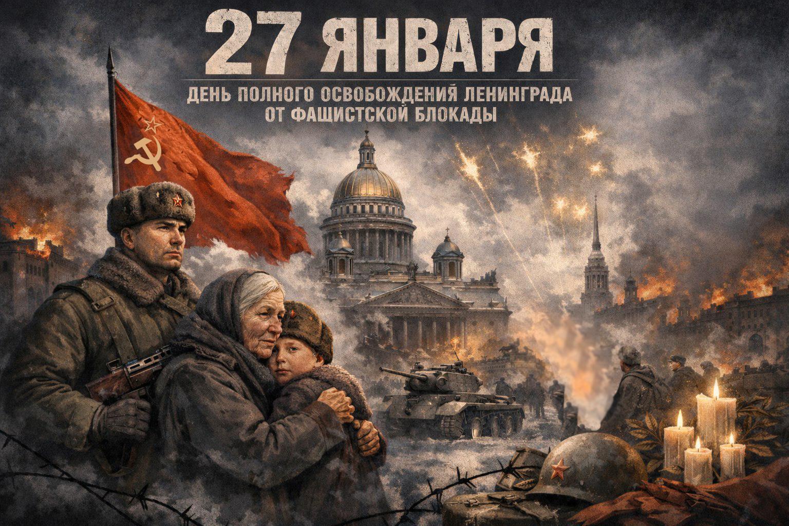 Татьяна Лобач: 27 января — День полного освобождения Ленинграда от фашистской блокады