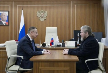 Развитие «Нового Херсонеса» и завершение комплекса работ на территории «Херсонеса Таврического» обсудили министр строительства и ЖКХ России Ирек Файзуллин и митрополит Симферопольский и Крымский Тихон