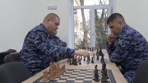 Росгвардейцы Севастополя и Крыма сыграли в шахматы