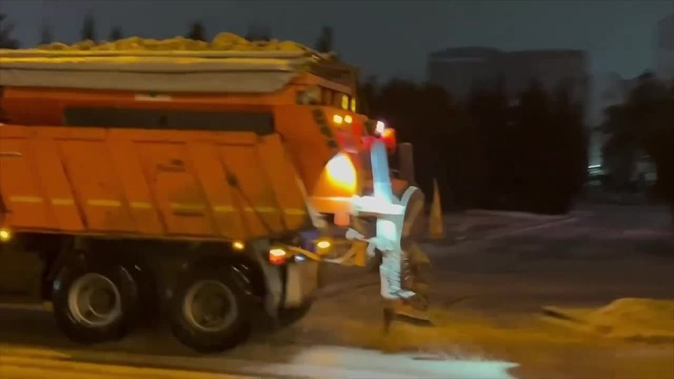 В городе снова наблюдается резкое похолодание и снег