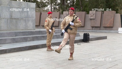 В Севастополе торжественно открыли «Почётную вахту» на Сапун-горе