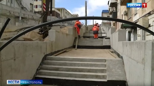 В Севастополе капремонт на Адмирала Октябрьского выполнен почти на 80%