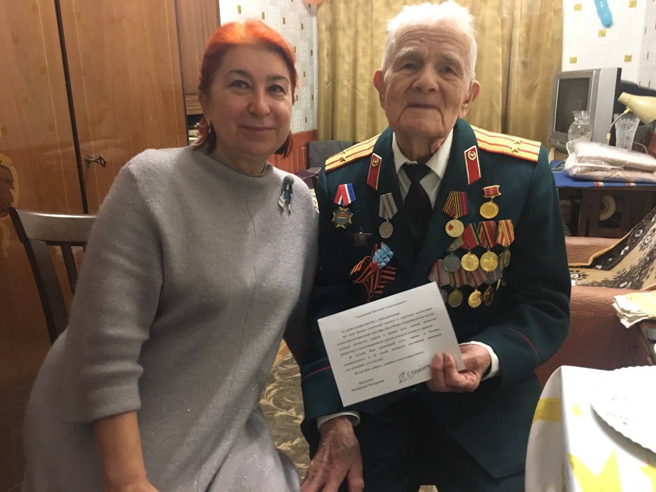 Сегодня я имела честь лично поздравить с вековым юбилеем участника военных событий на Дальнем Востоке, офицера Советской Армии Виталия Александровича Исупова!
