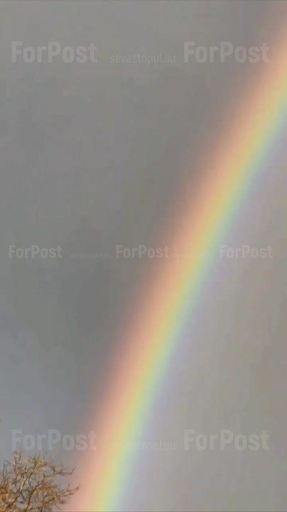 Поймали двойную радугу над Севастополем