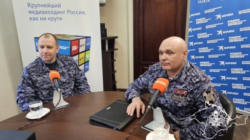 В Севастополе Росгвардейцы выступили на радио