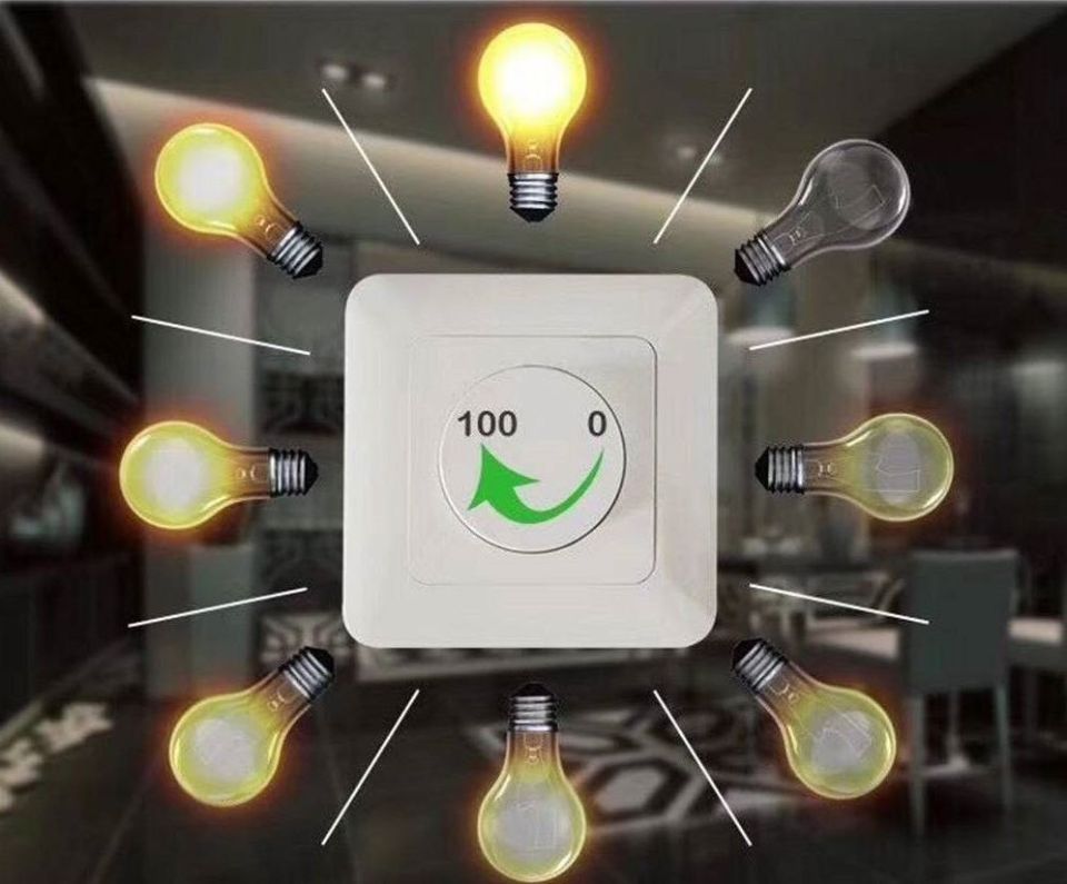 Энергосбережению в системе освещения может способствовать использование диммеров - специальных устройств, предназначенных для плавной регулировки уровня мощности, поступающей на светильники