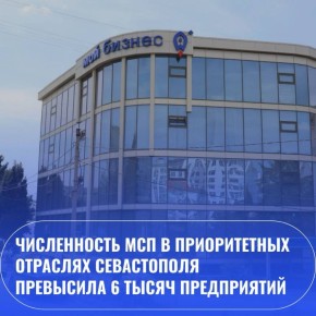 Денис Профатилов: Численность МСП в приоритетных отраслях Севастополя превысила 6 тысяч предприятий