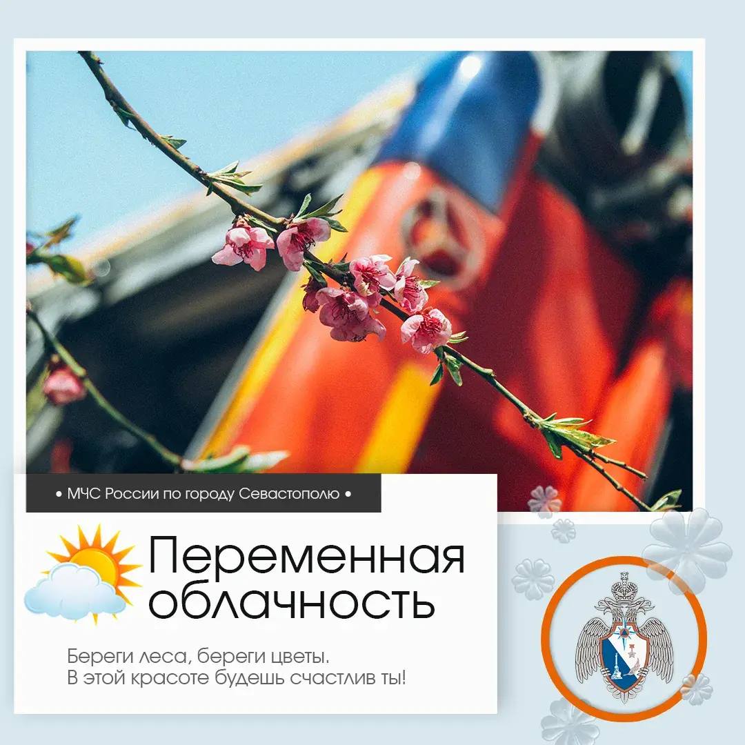 Здравствуй, Севастополь!. По данным гидрометцентра, 29 марта в Севастополе будет переменная облачность