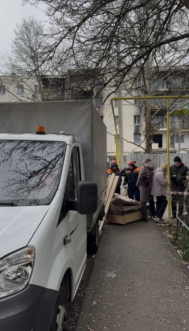 В Севастополе восстанавливают пострадавшие от взрыва дома на улице Павла Корчагина