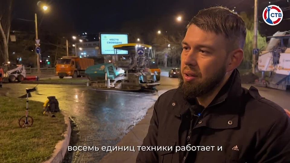 На улице Вокзальной ремонтируют дорогу