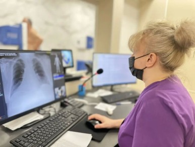 В новой поликлинике № 7 на улице Тараса Шевченко начал работу кабинет флюорографии