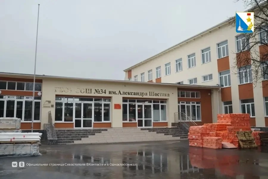 Реконструкция школы № 34 выполнена на 70%