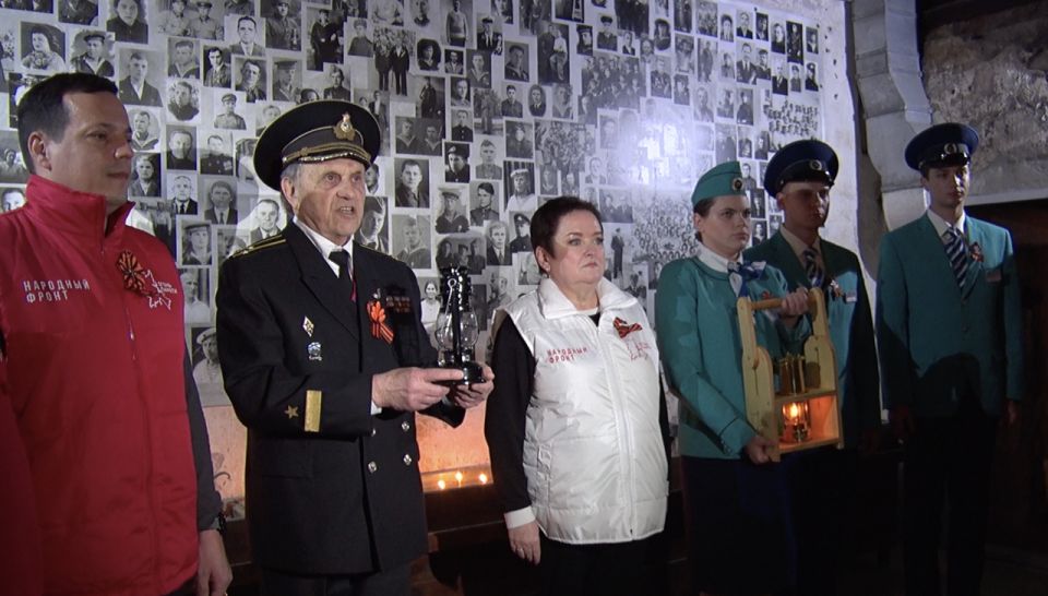 «Огонь памяти» прибыл на 35-ю батарею из Москвы
